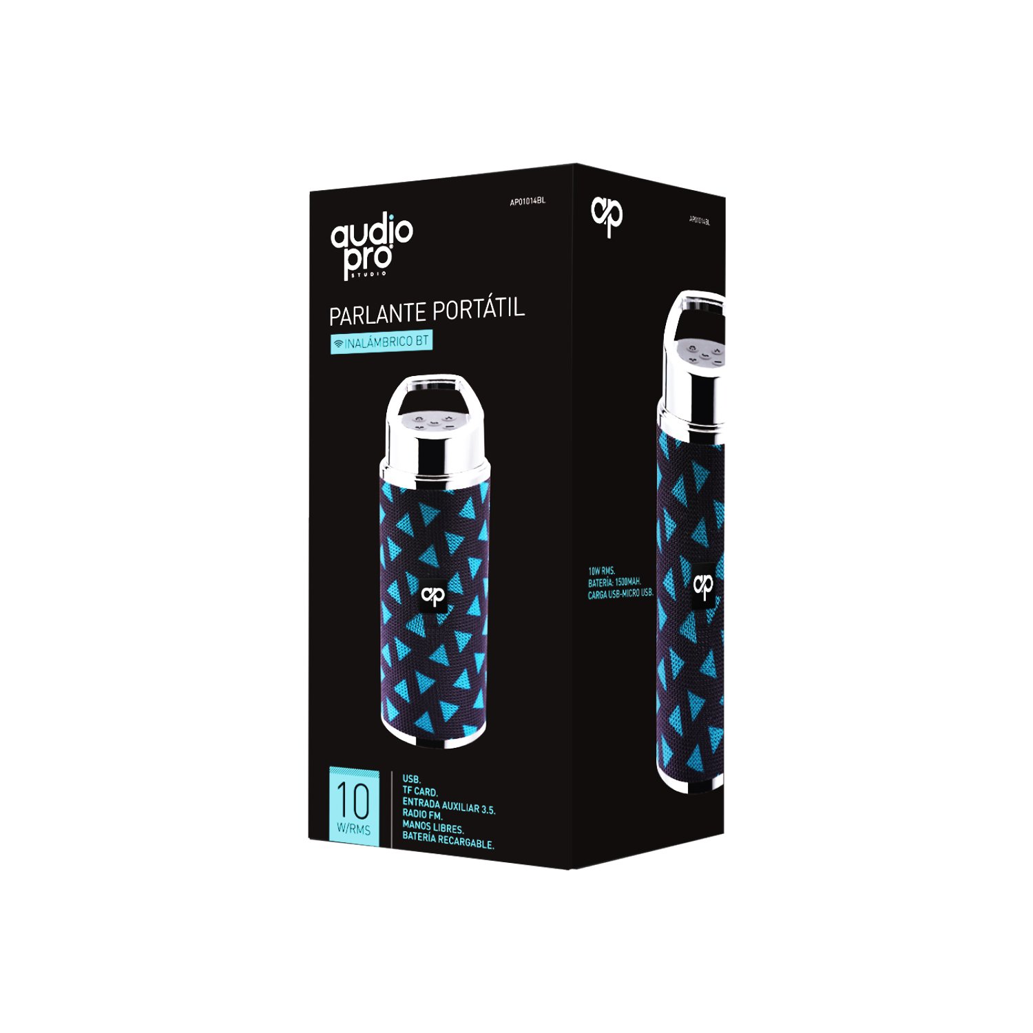 parlante portatil bt con entrada sd/usb/fm/aux. black parlante portatil bt con entrada sd/usb/fm/aux. black