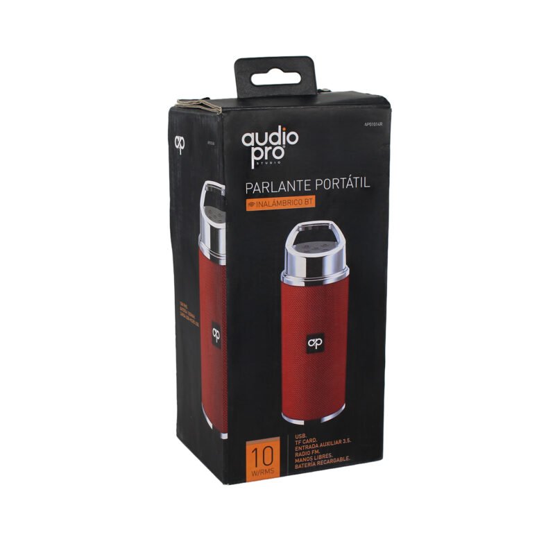 parlante audiopro portatil bt con entrada sd/usb/fm/aux. blue — vista 2