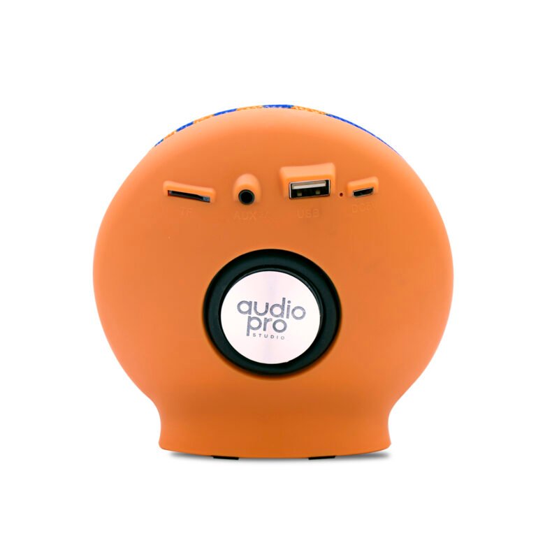 parlante audiopro portatil bt con entrada sd/usb/fm/aux. orange blue — vista 3