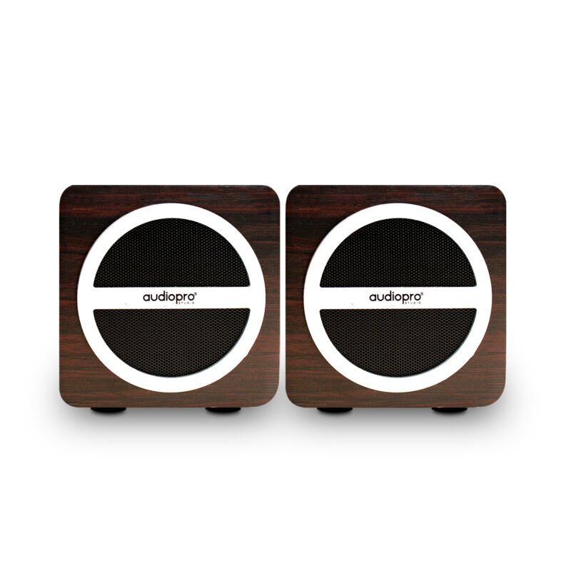parlante audiopro par de portatil bt con entrada sd/usb/ radio fm. black