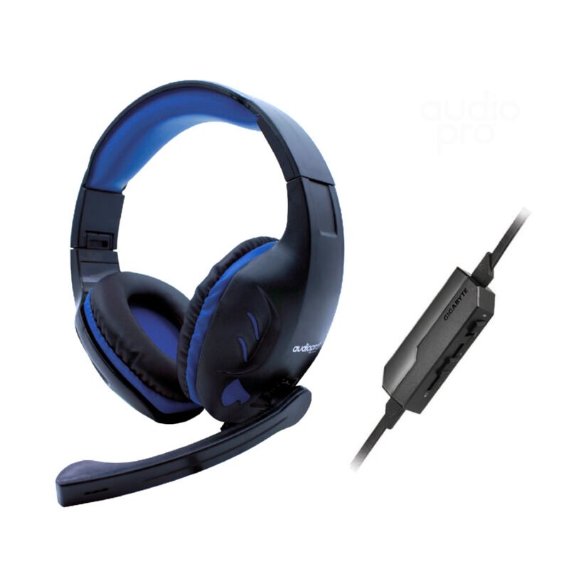 audifono audiopro gamer jack 3.5 para ps4, xbox, pc, blue.