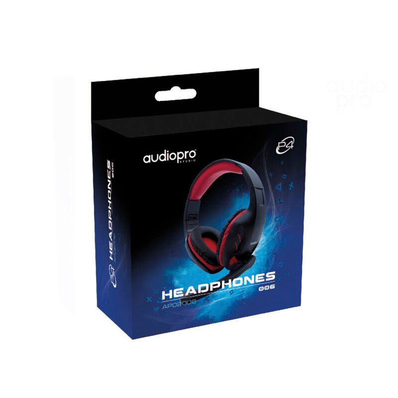 audifono audiopro gamer jack 3.5 para ps4, xbox, pc, blue. — vista 3