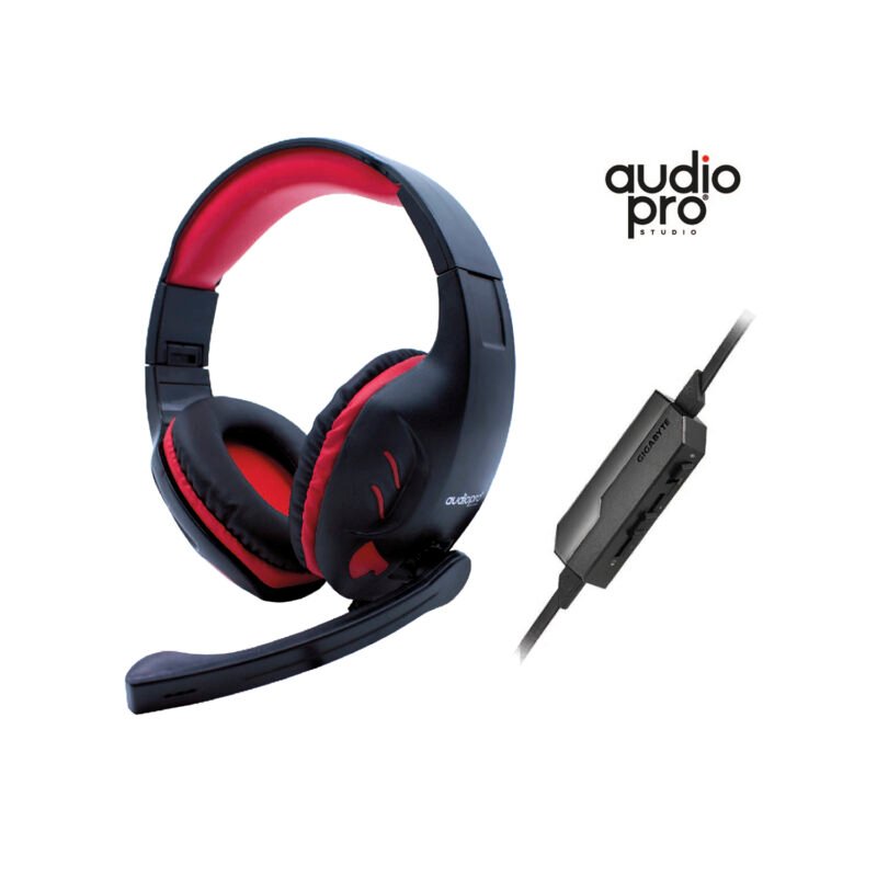 audifono audiopro gamer jack 3.5 para ps4, xbox, pc, red.