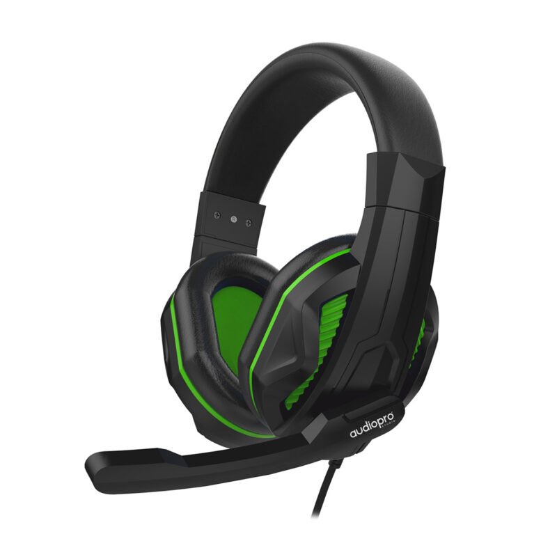audifono audiopro gamer jack 3.5 para ps4, xbox, pc, nintendo switch, green. — vista 2