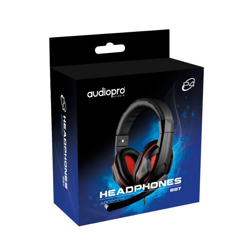 audifono audiopro gamer jack 3.5 para ps4, xbox, pc, nintendo switch, red. — vista 5