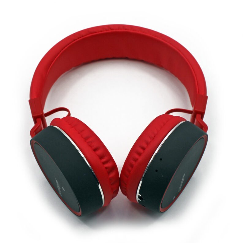 audifono headband con bt/fm/tf/aux. red — vista 2