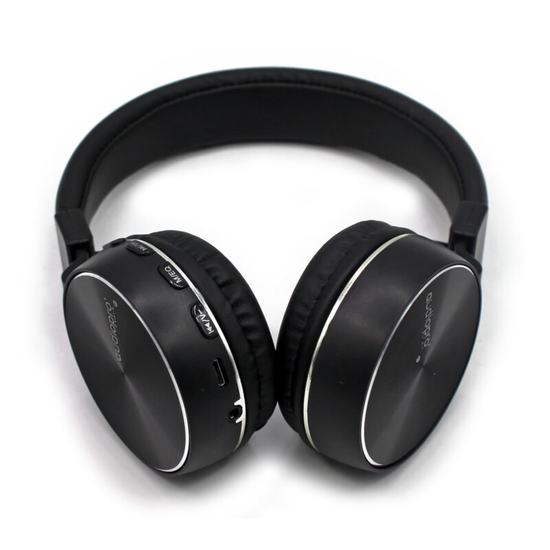 audifono headband con bt/fm/tf/aux black — vista 2