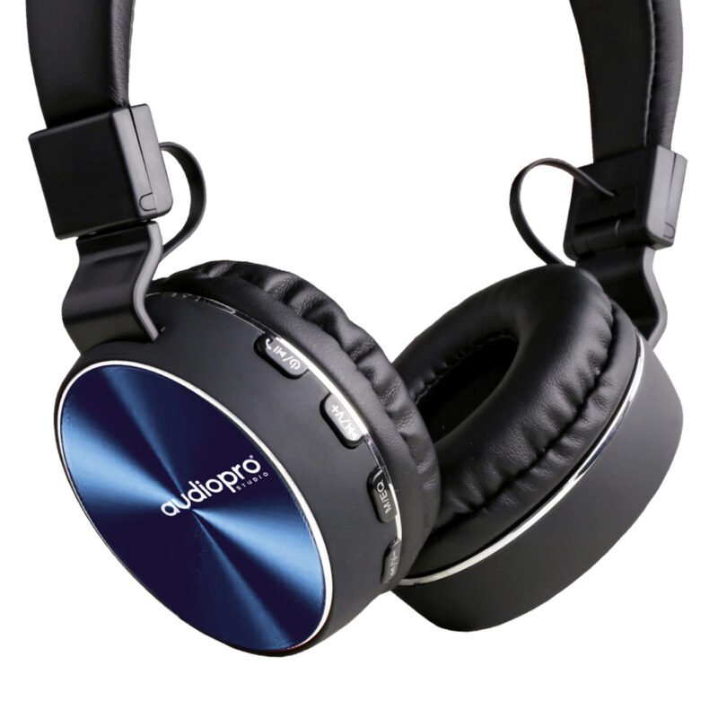 audifono headband con bt/fm/tf/aux. blue — vista 3