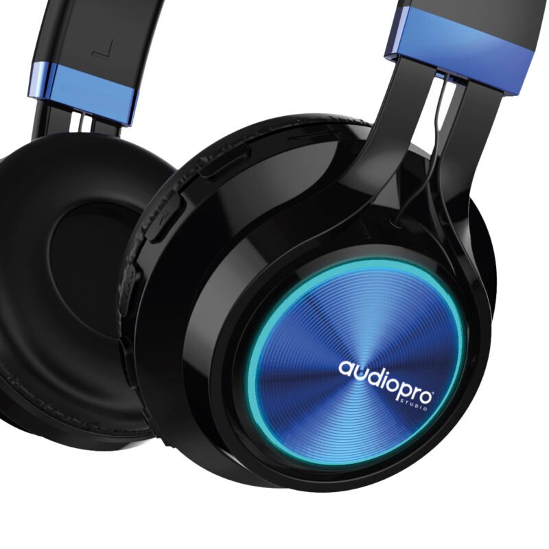 audifono headband con bt/fm/tf/aux. blue. — vista 3