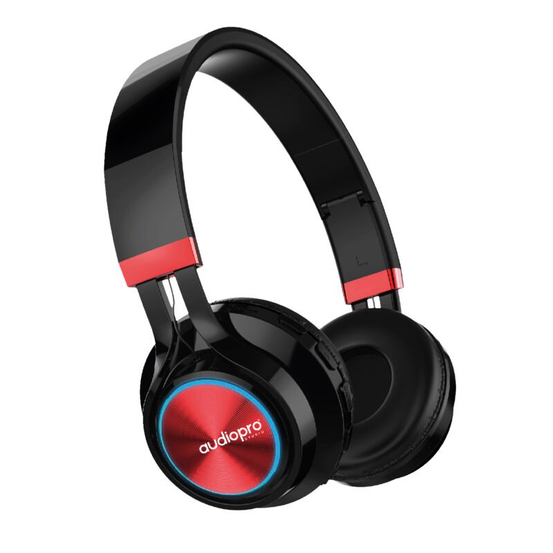 audifono audiopro headband con bt/fm/tf/aux. red. — vista 2
