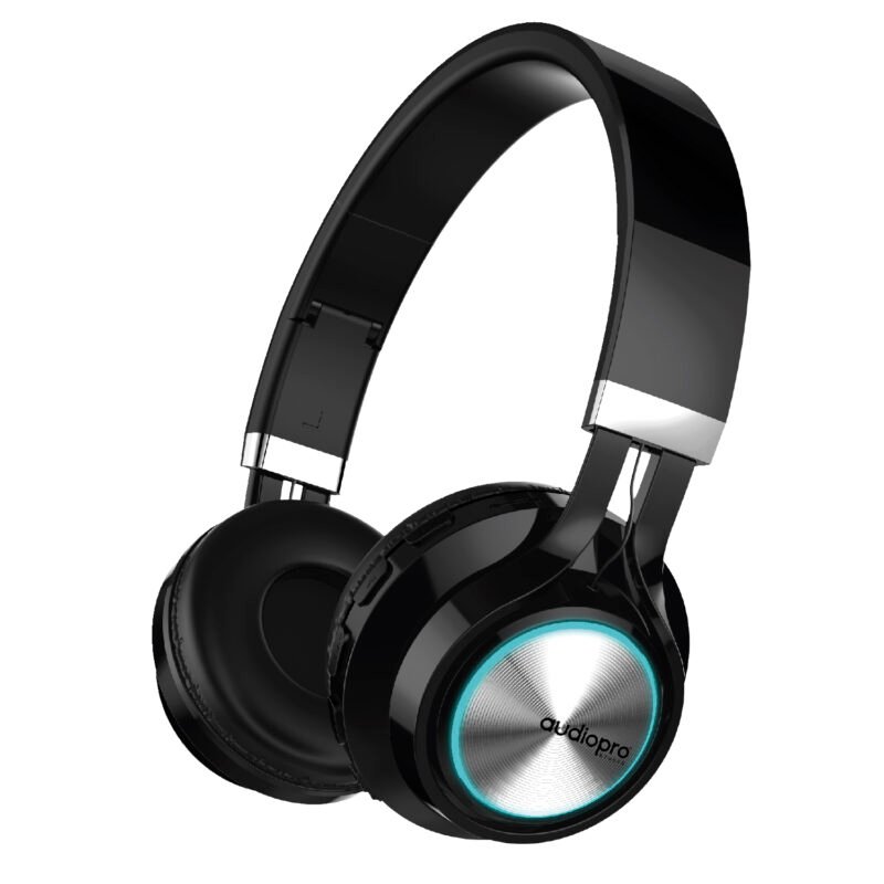 audifono audiopro headband con bt/fm/tf/aux. silver