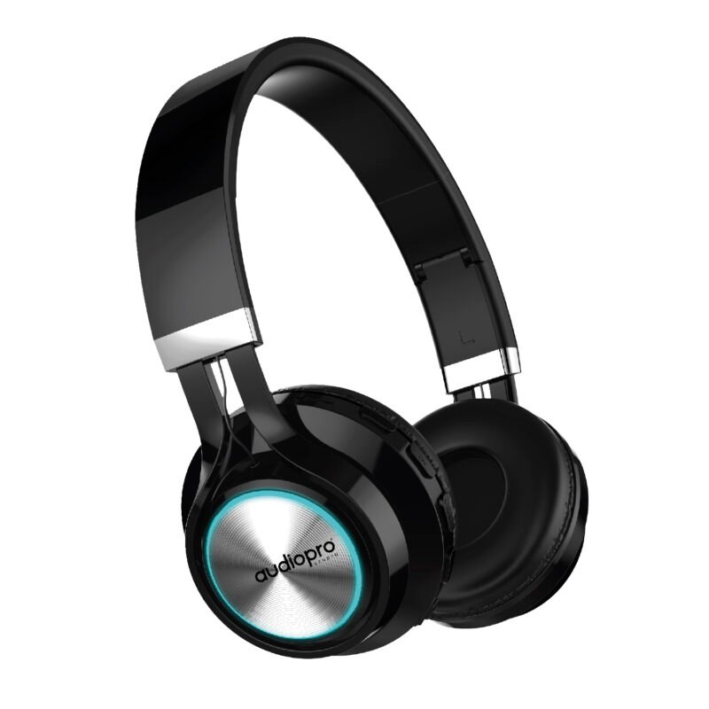 audifono audiopro headband con bt/fm/tf/aux. silver — vista 2