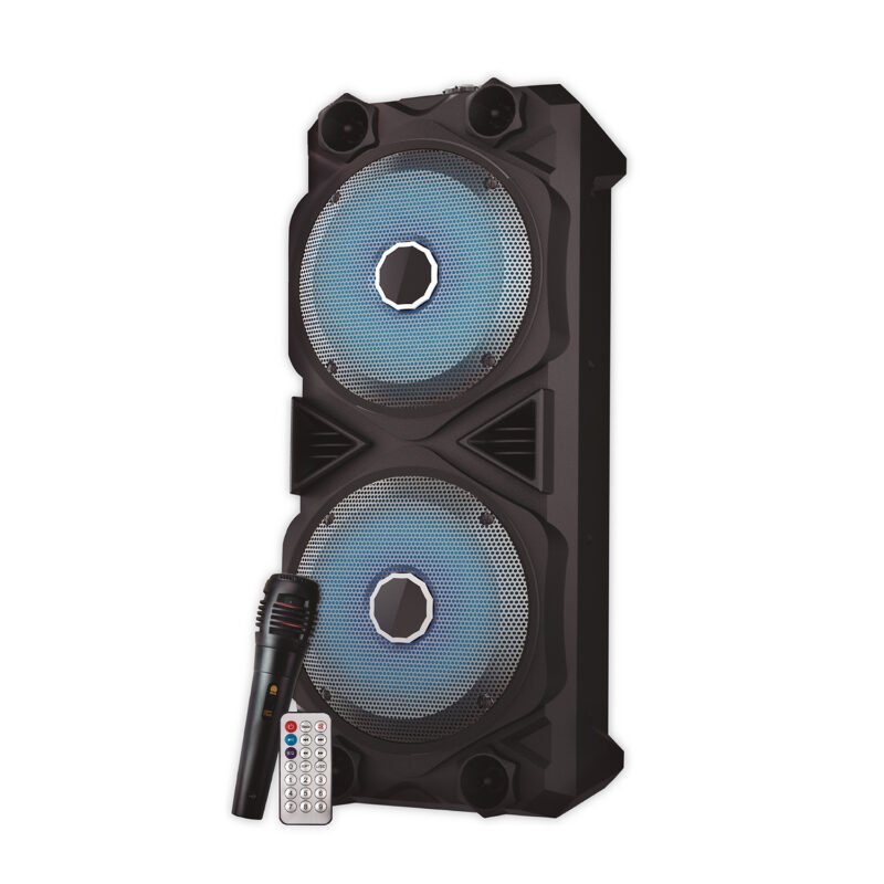 parlante karaoke portatil inalambrico con entrada usb/tf/aux