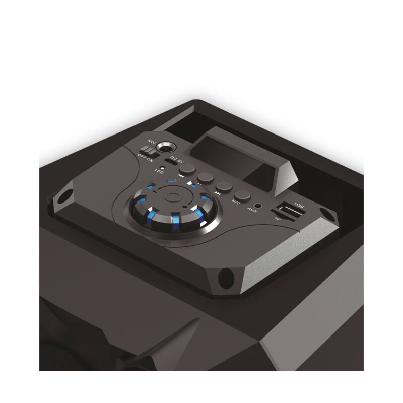 parlante karaoke portatil inalambrico con entrada usb/tf/aux — vista 3
