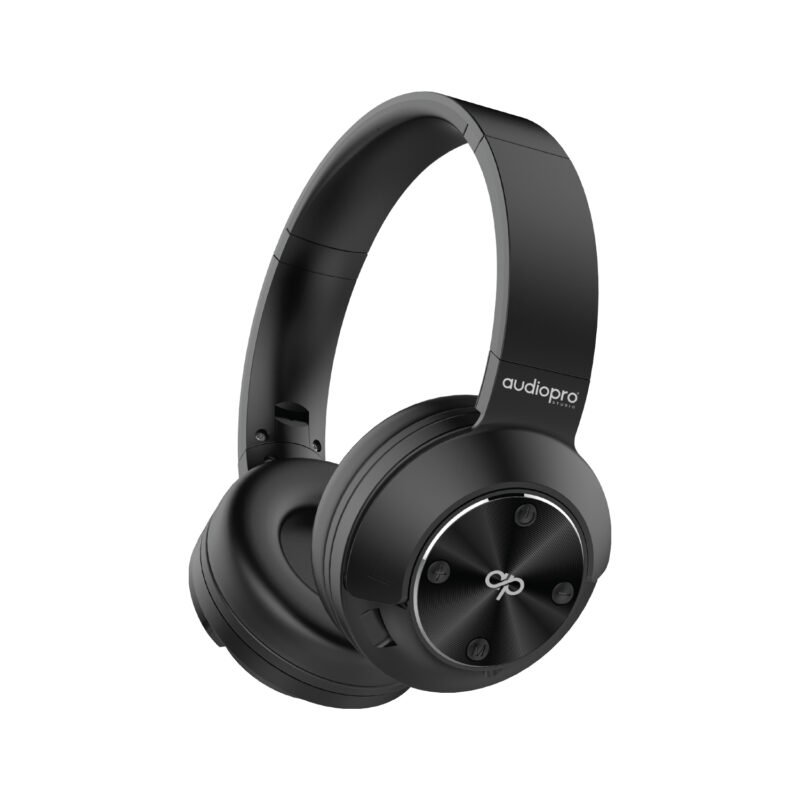 audifono audiopro headband con bt/fm/tf/aux black — vista 3