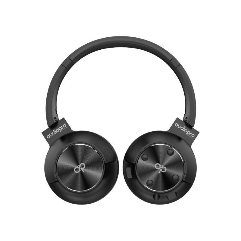 audifono audiopro headband con bt/fm/tf/aux black — vista 2