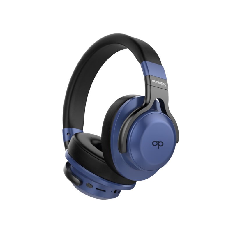 audifono audiopro headband con bt/fm/tf/aux. blue