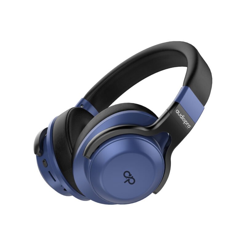 audifono audiopro headband con bt/fm/tf/aux. blue — vista 2