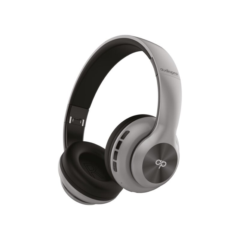 audifono headband con bt/fm/tf/aux silver