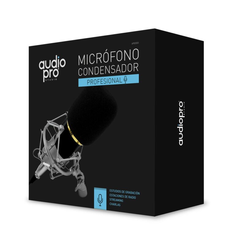 microfono audiopro condensador profesional home studio, cable 180cm — vista 3