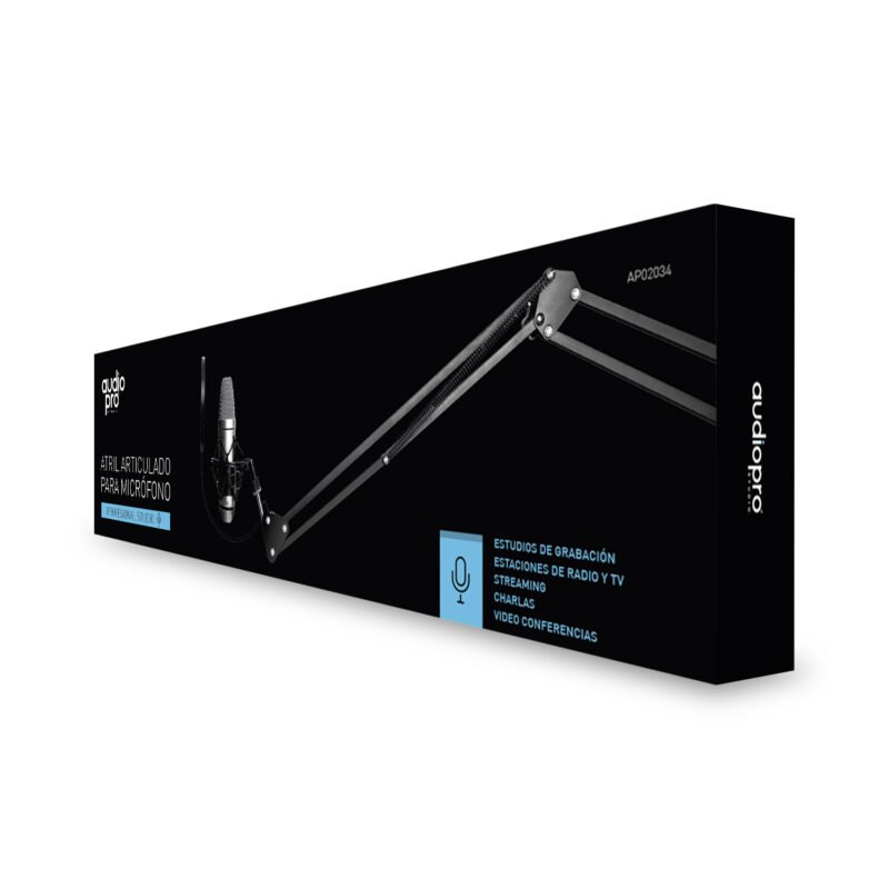 atril audiopro para microfono de grabacion ajustable, peso max 450gr — vista 4