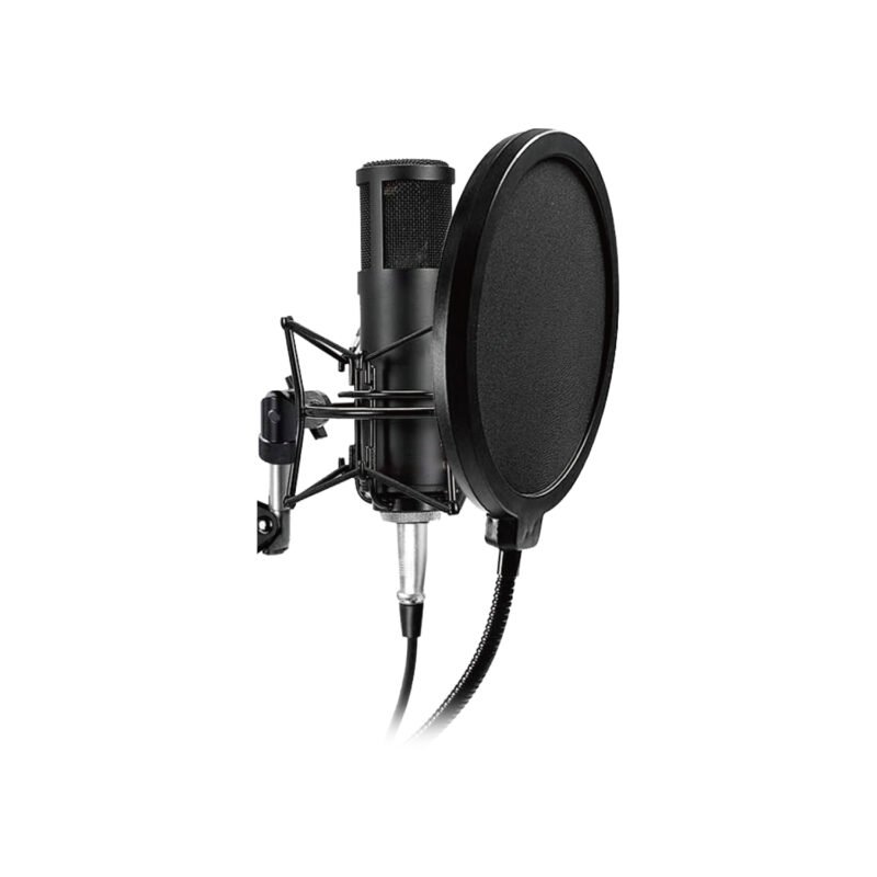 filtro anti pop audiopro para microfonos de grabacion, soporte giratorio 360° — vista 4