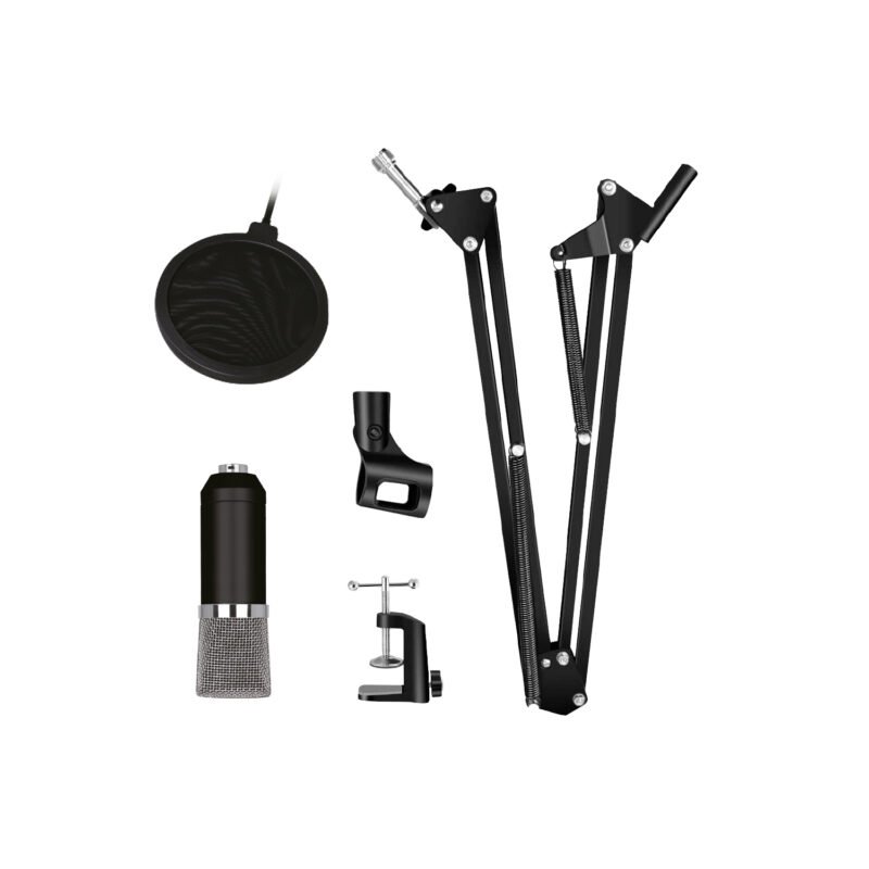 kit home studio audiopro 3 en 1, atril articulado tipo brazo, microfono de estudio, filtro anti pop — vista 2