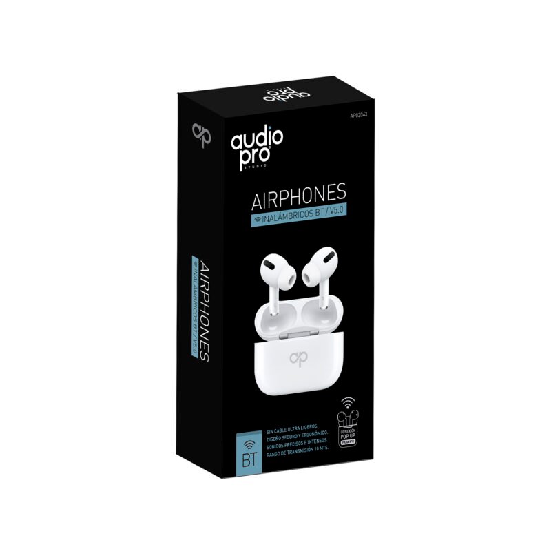 audifono audiopro earbuds bt para telefonos moviles.white — vista 2