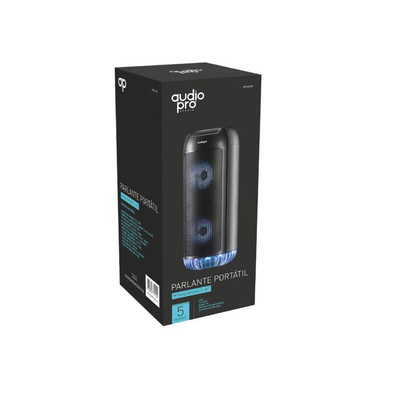 parlante audiopro portatil bt con entrada microfono/instrumento/sd/usb/ radio fm. black — vista 2