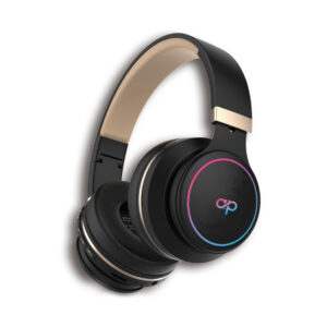 audifono headband con bt/fm/tf/aux black red