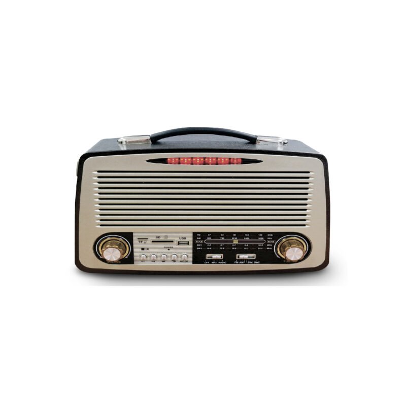 radio audiopro retro portatil. bt grabadora/ fm/usb/sd/recargable. — vista 2