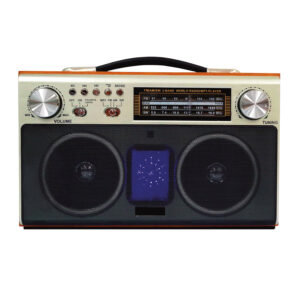 radio audiopro retro portatil bt/ fm/usb/sd/entrada aux 3.5/ recargable.