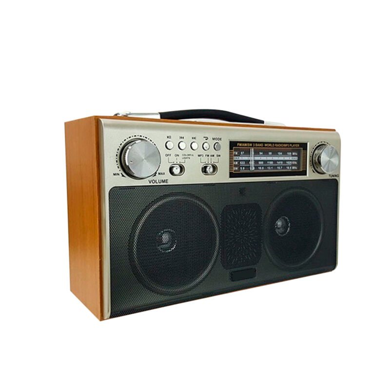 radio audiopro retro portatil bt/ fm/usb/sd/entrada aux 3.5/ recargable. — vista 2