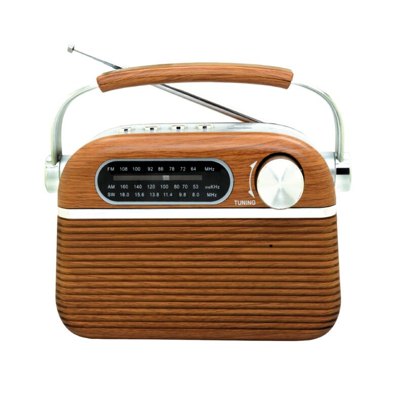 radio audiopro retro portatil. bt/ fm/usb/sd/recargable. — vista 2