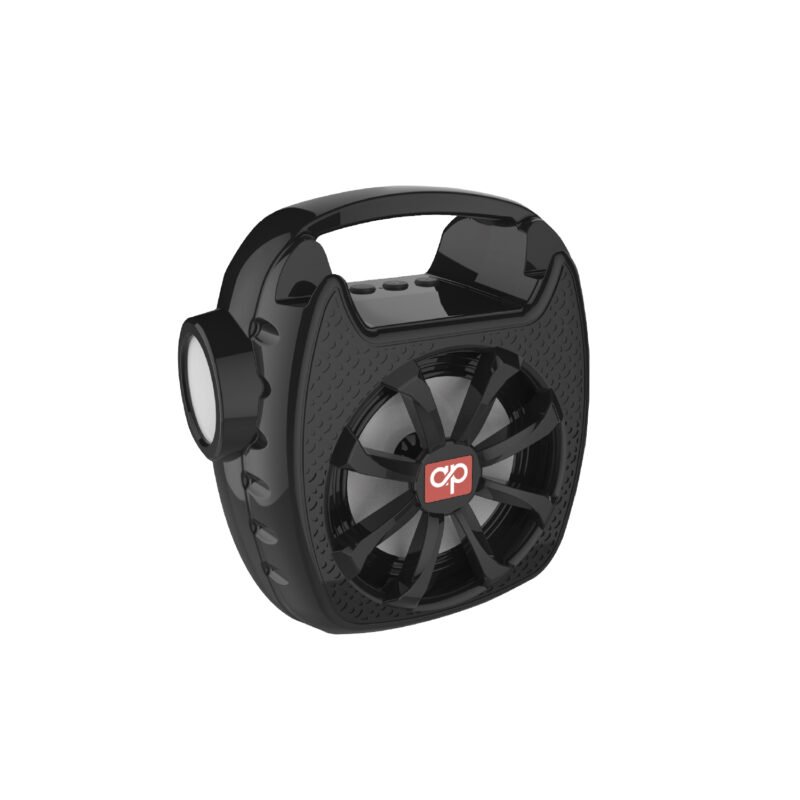 radio linterna recargable fm usb sd. black — vista 2