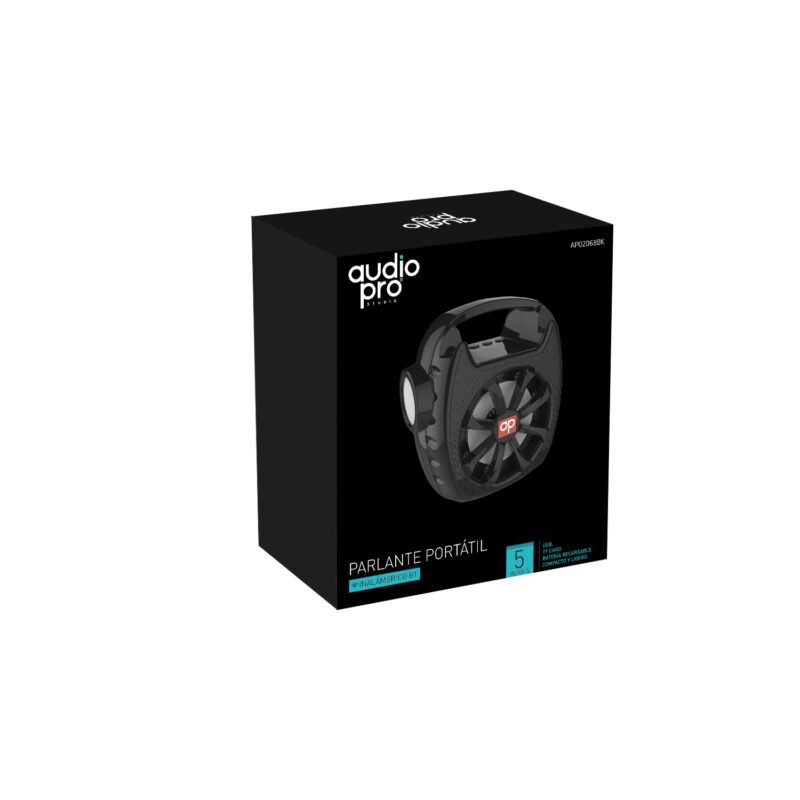 radio linterna recargable fm usb sd. black