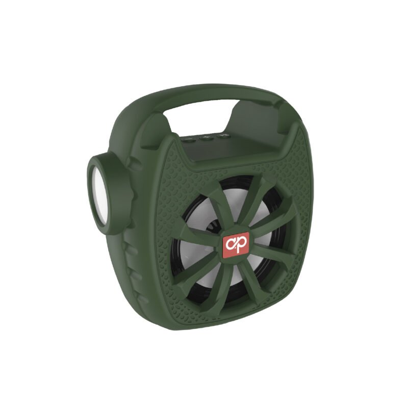 radio audiopro linterna recargable fm usb sd. con linterna, green