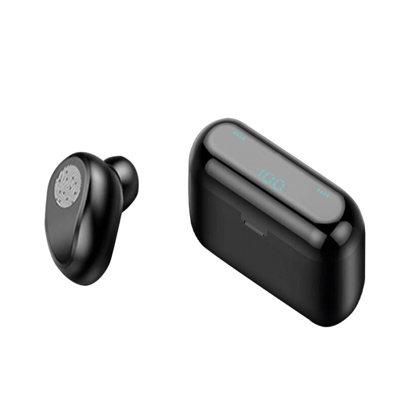 audifono audiopro bt v5.0 manos libres, microfono hd, touch, black — vista 2