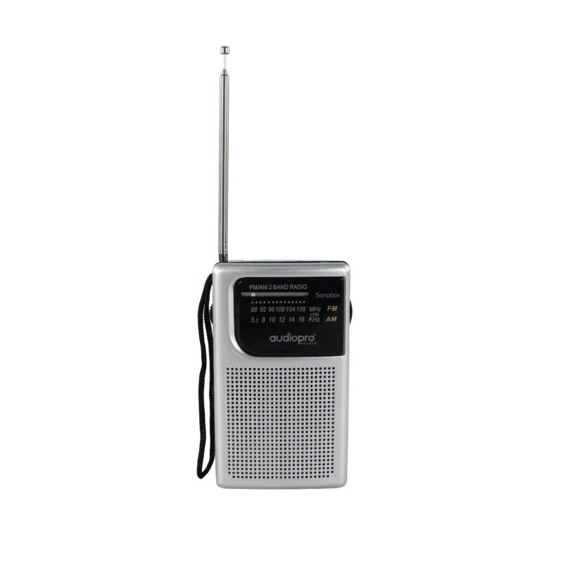 radio audiopro fm portatil de bolsillo, sintonizador/antena telescopica/toma de audifonos. — vista 7