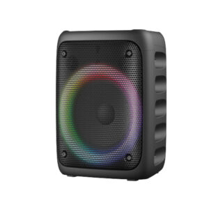 parlante audiopro portatil bt con funcion de karaoke/rgb/usb/sd/bateria recargable. black