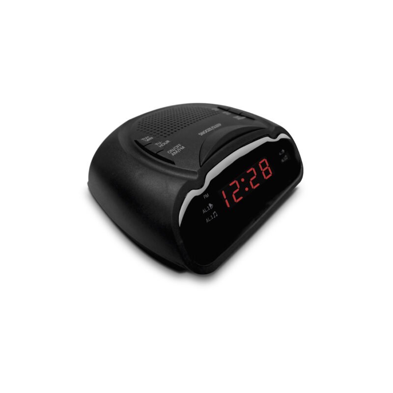reloj despertador audiopro led con doble alarma radio am/fm — vista 2