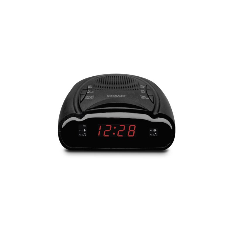 reloj despertador audiopro led con doble alarma radio am/fm — vista 3