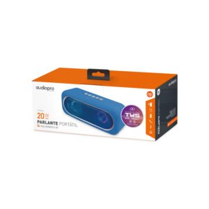 parlante audiopro tws portatil bt con entrada sd/usb/aux rgb blue