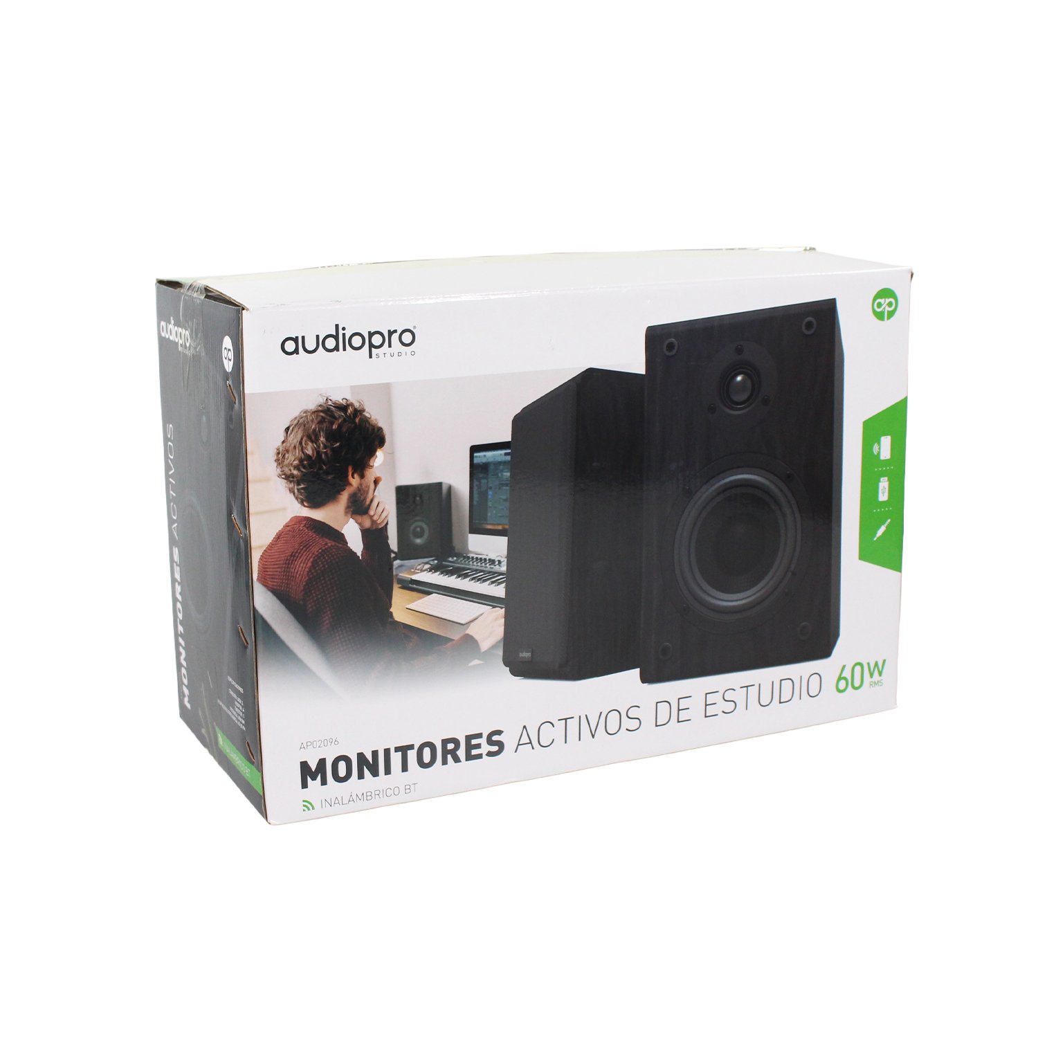 monitor de estudio audiopro activo respuesta plana para home studio, conexion jack 3,5 60w monitor de estudio audiopro activo respuesta plana para home studio, conexion jack 3,5 60w
