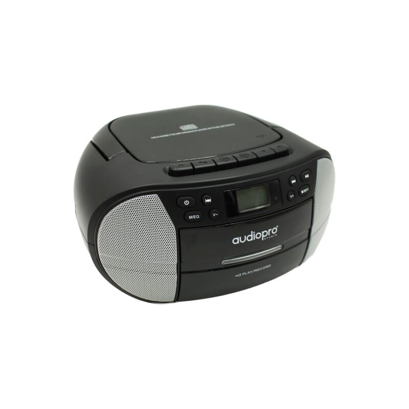radio audiopro boombox con lector de cd / cassete y bt / alcance 10mts — vista 2