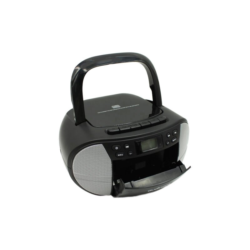 radio audiopro boombox con lector de cd / cassete y bt / alcance 10mts — vista 3