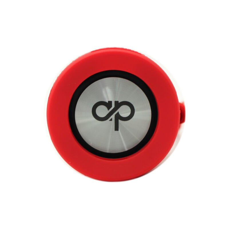 parlante audiopro led portatil inalambrico 10w bt/fm/line in/manos libres cable tipo c twins red — vista 3