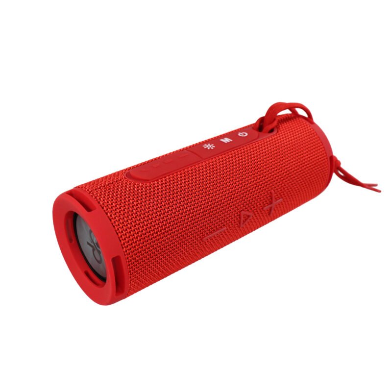 parlante audiopro led portatil inalambrico 10w bt/fm/line in/manos libres cable tipo c twins red — vista 9