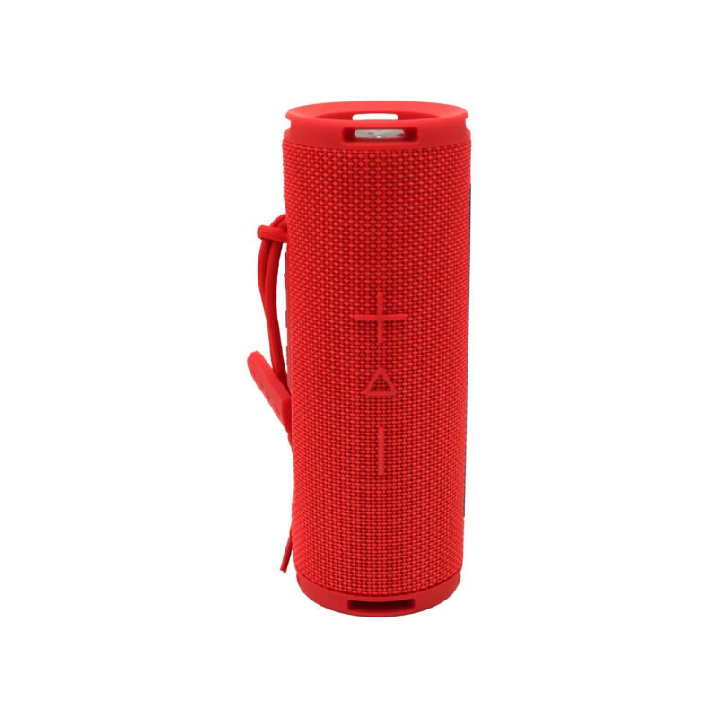 parlante audiopro led portatil inalambrico 10w bt/fm/line in/manos libres cable tipo c twins red — vista 5