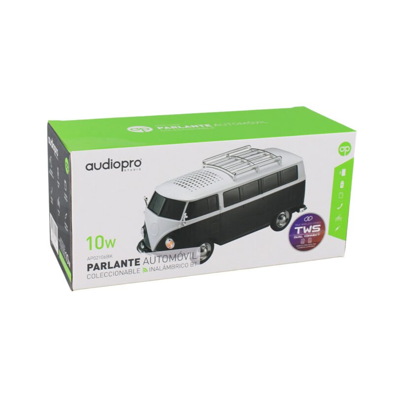 parlante audiopro bus combi portatil con entrada bt/sd/usb/fm/ dual connect entre mismo modelo. black — vista 4